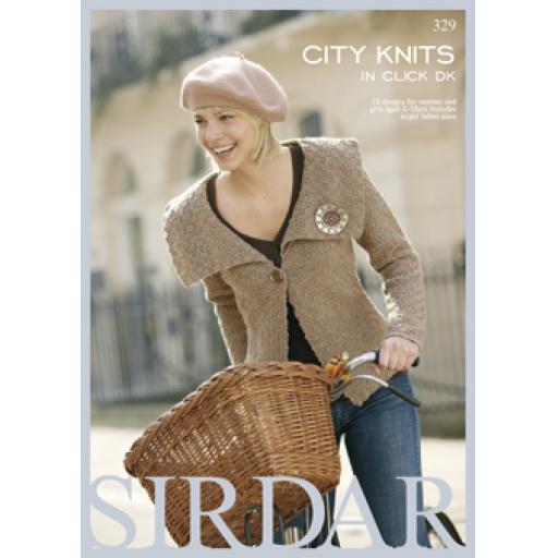 Sirdar 329: City Knits in Click DK