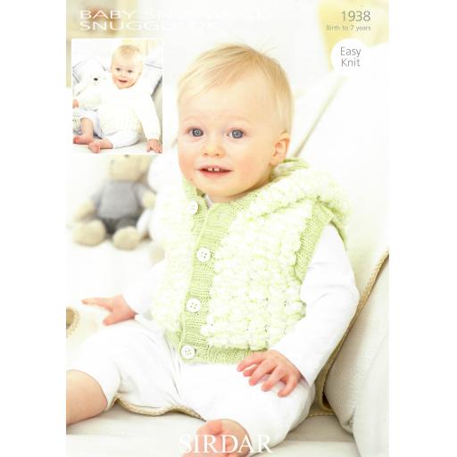 Sirdar 1938: Hooded childrens cardigan/vest