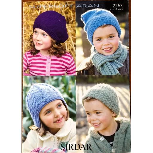 Sirdar 2263: Childrens hats